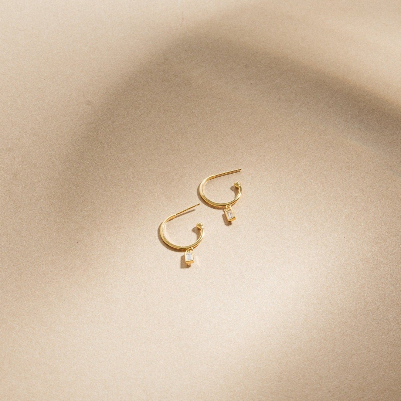 Elevate Your Look with Elegance: Elle Baguette Hoops